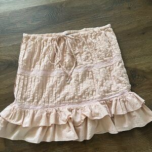 Passport Pink Smocked Bubble Mini Skirt
